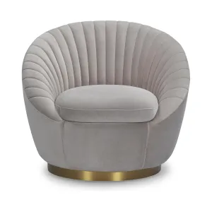 SHELL Velvet Accent Chair