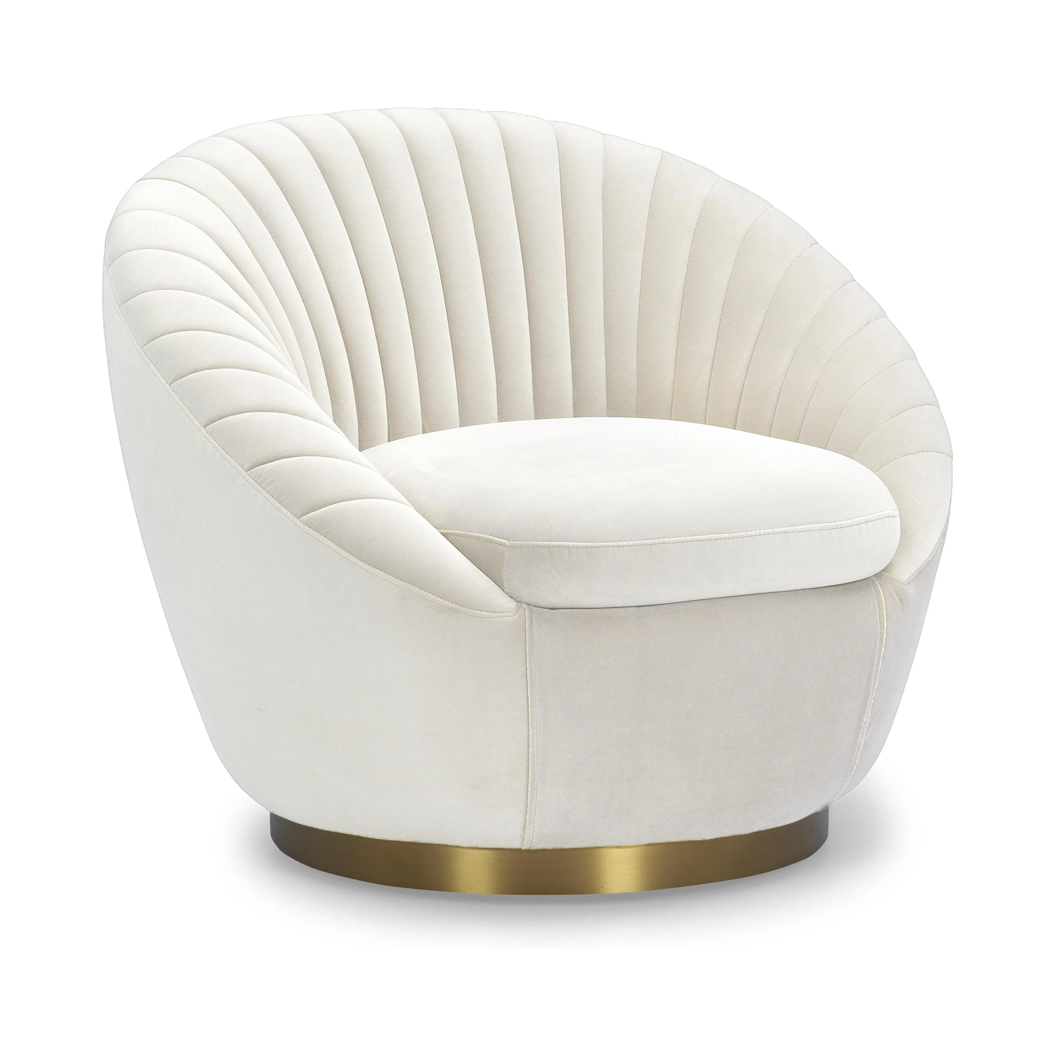 SHELL Velvet Accent Chair