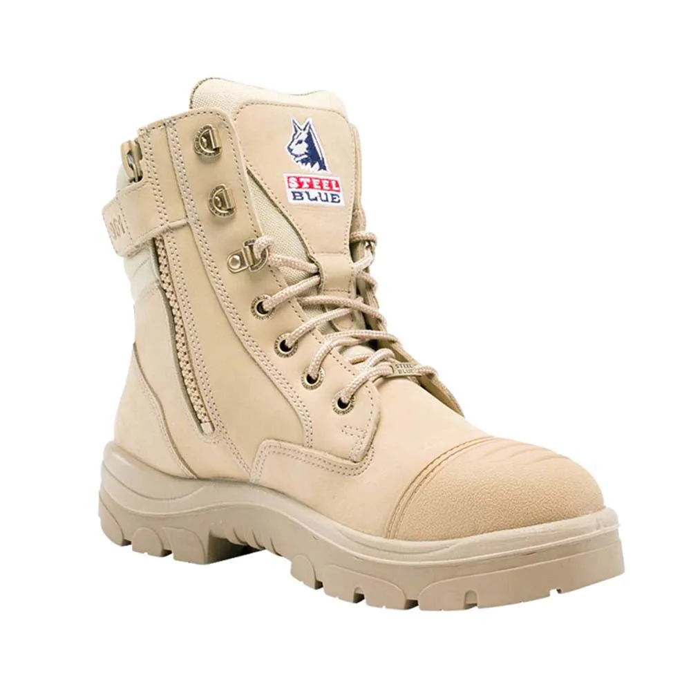 Southern Cross 6 Inch Zippered Slip Resistant Steel Toe Work Boots