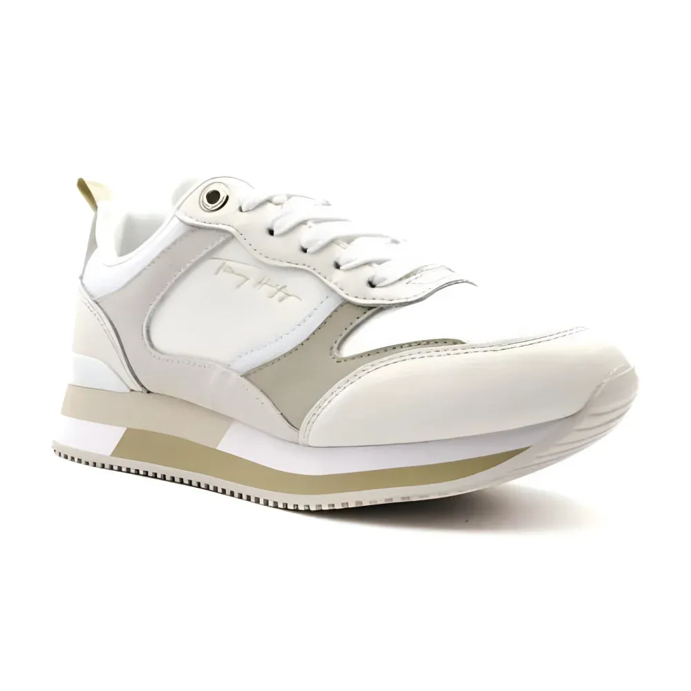 Tommy Hilfiger Essential Signature Runner Trainers Women's - BEG