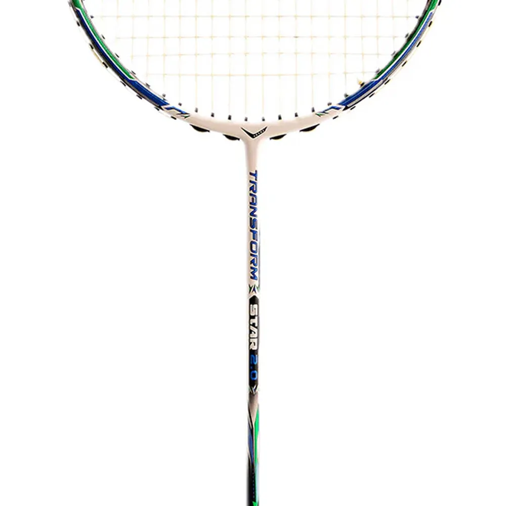 Transform Star 2.0 Badminton Racket - White Green