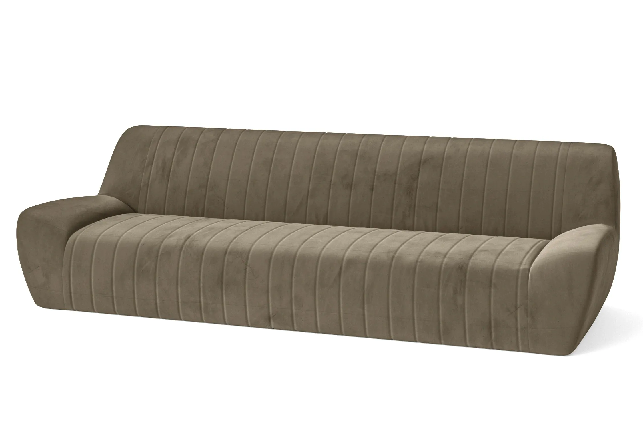 Trapani 4 Seater Sofa Sand Velvet