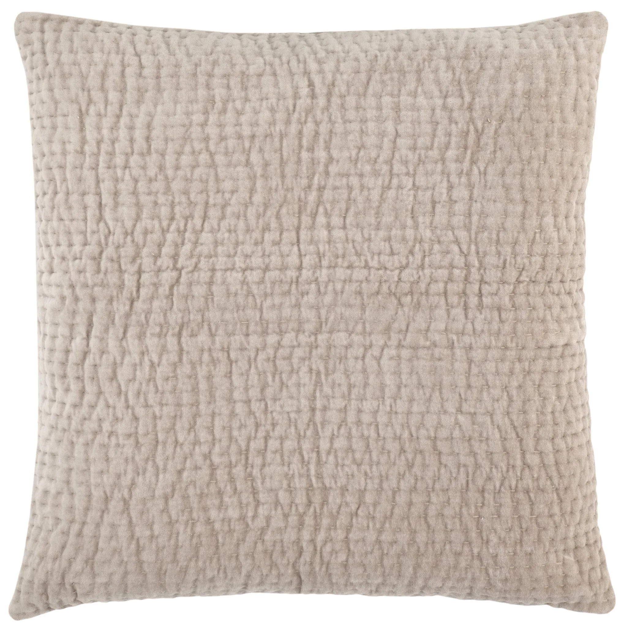 Viola Velvet Grey Quilted Sham