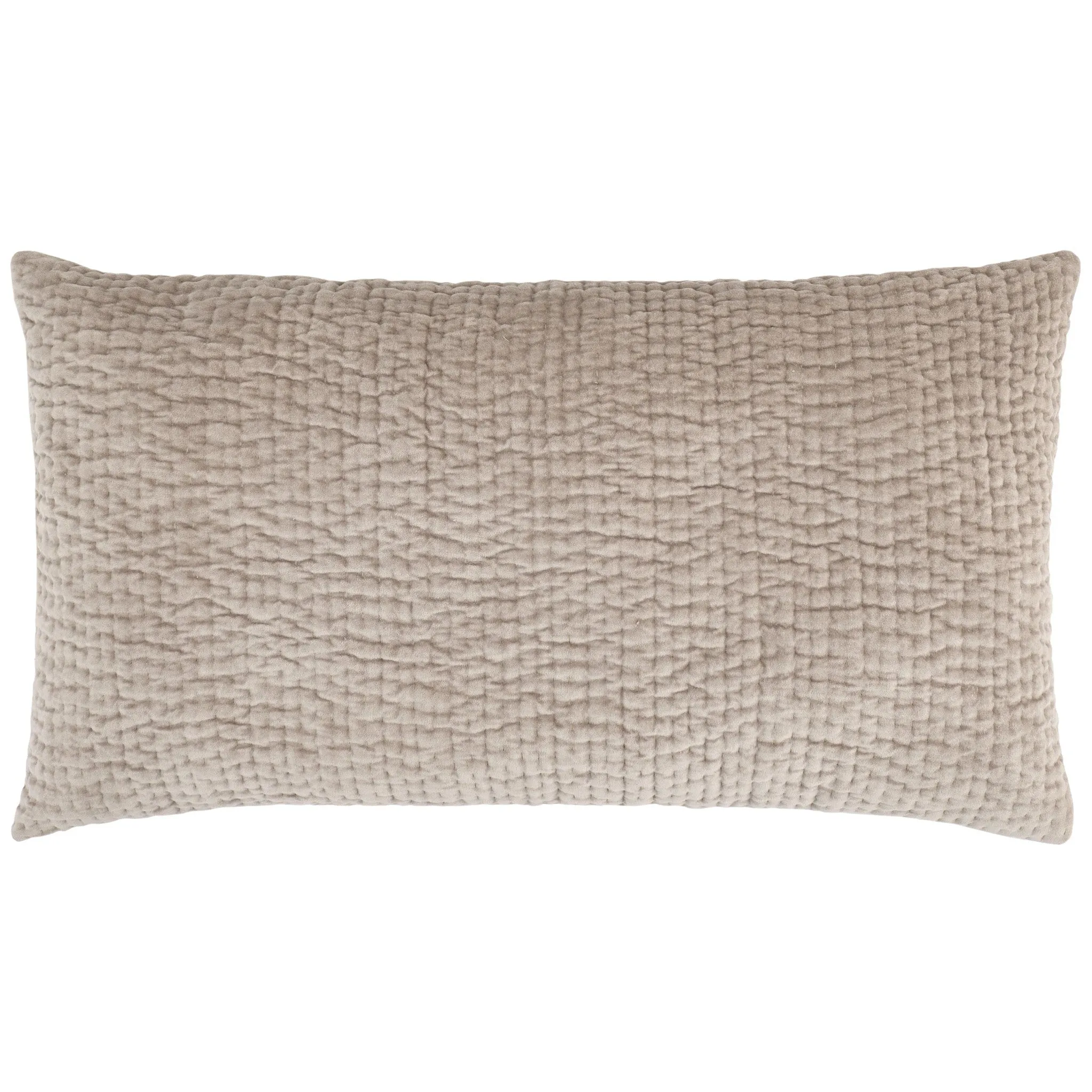 Viola Velvet Grey Quilted Sham