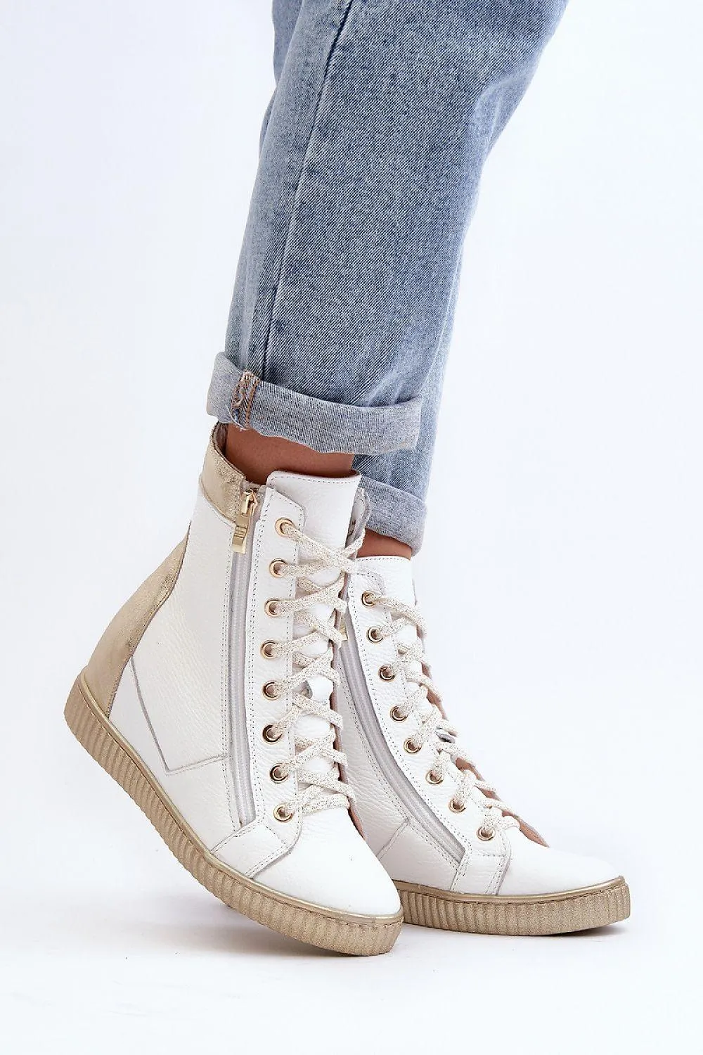 Wedge heel sneakers model 192302 Step in style