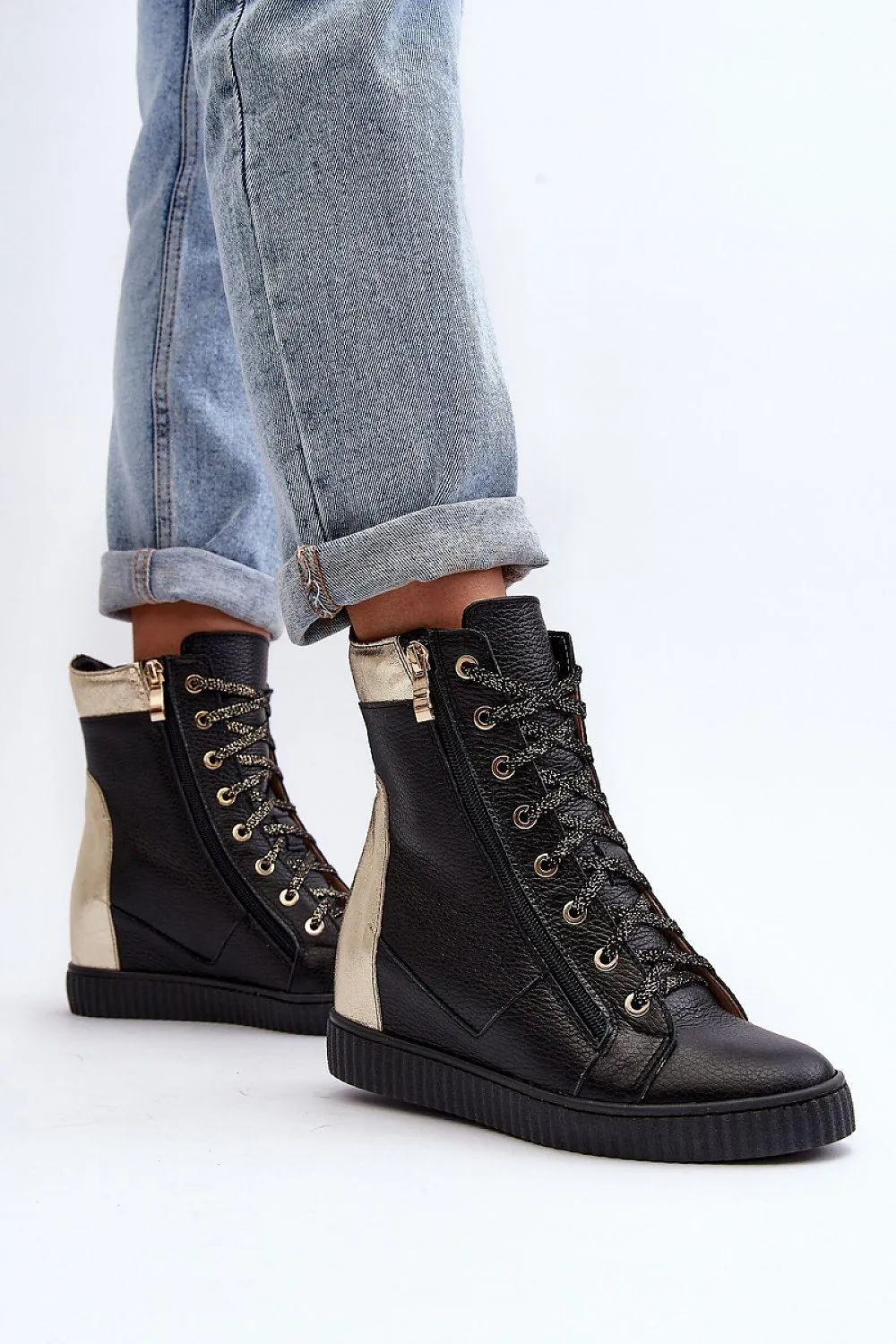 Wedge heel sneakers model 192302 Step in style