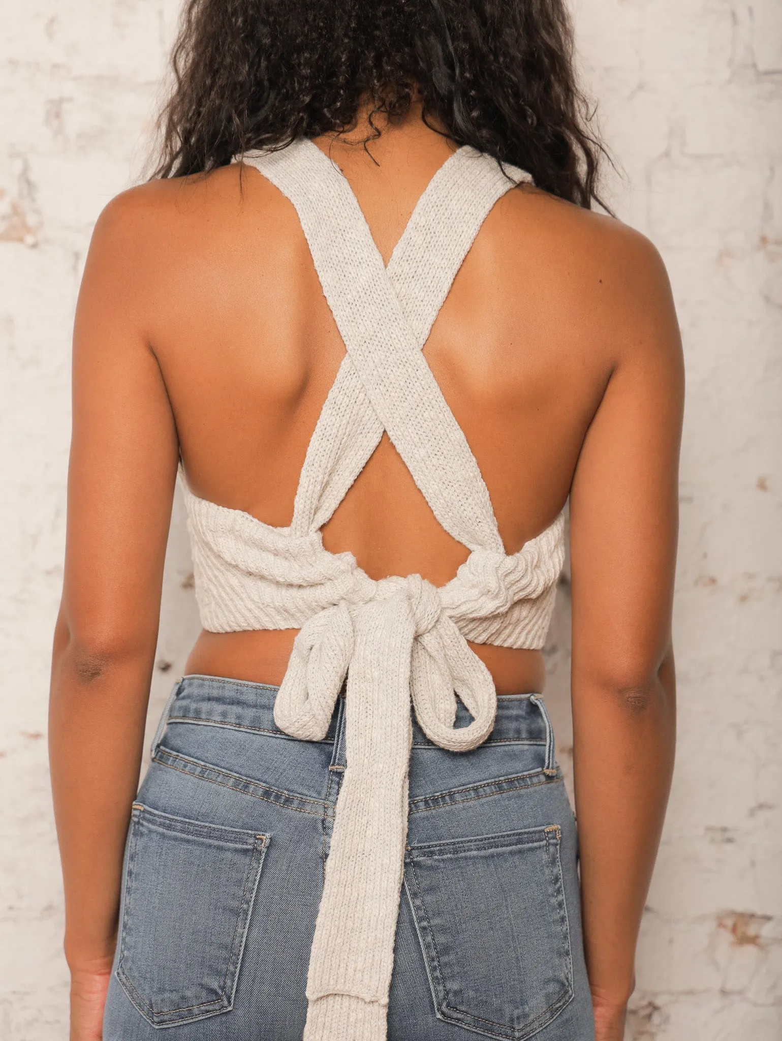 Willa Cross Back Sweater Tank