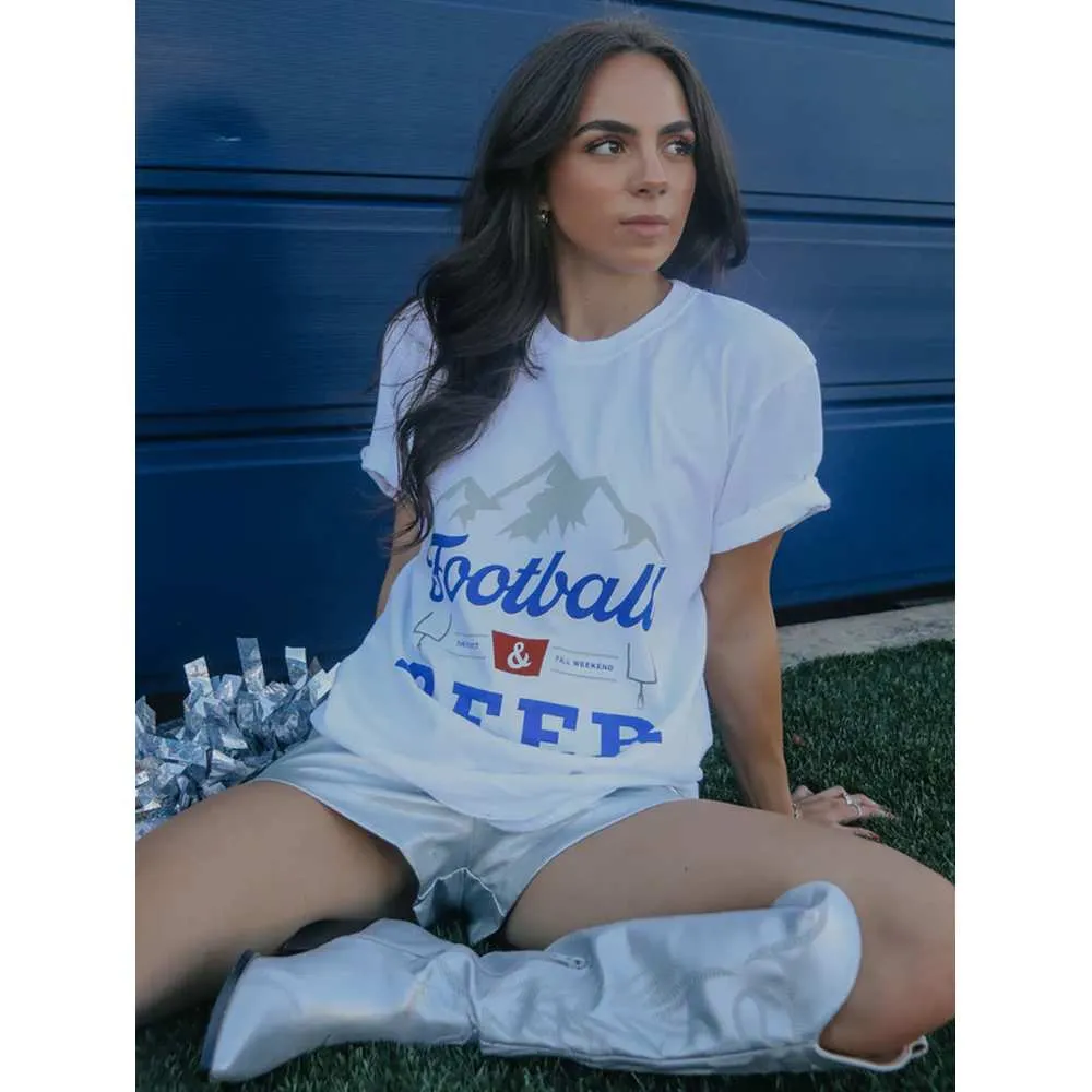 Women's Football And Beer Short-Sleeve T-Shirt